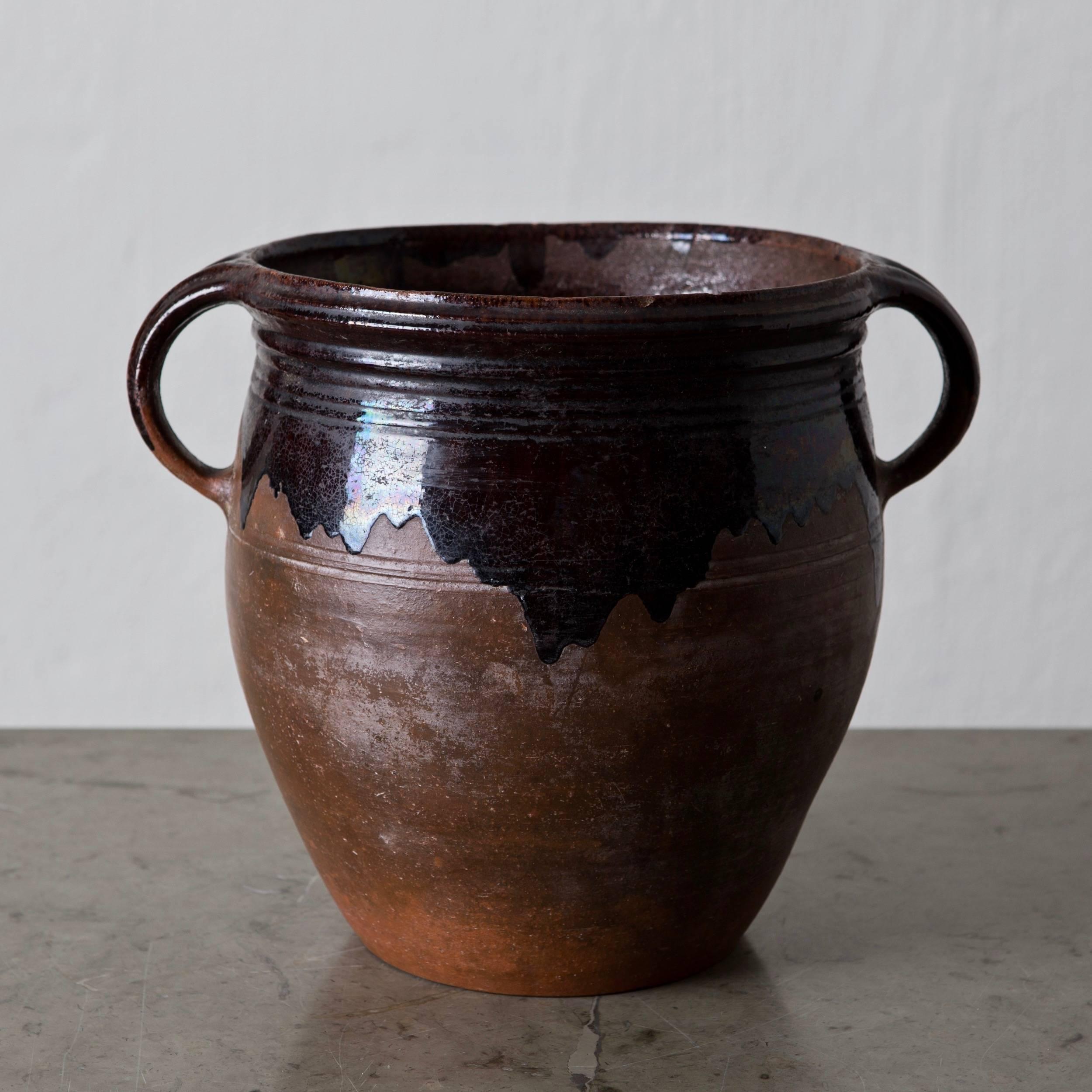 Glazed Pottery Jar Swedish, 19th Century, Sweden