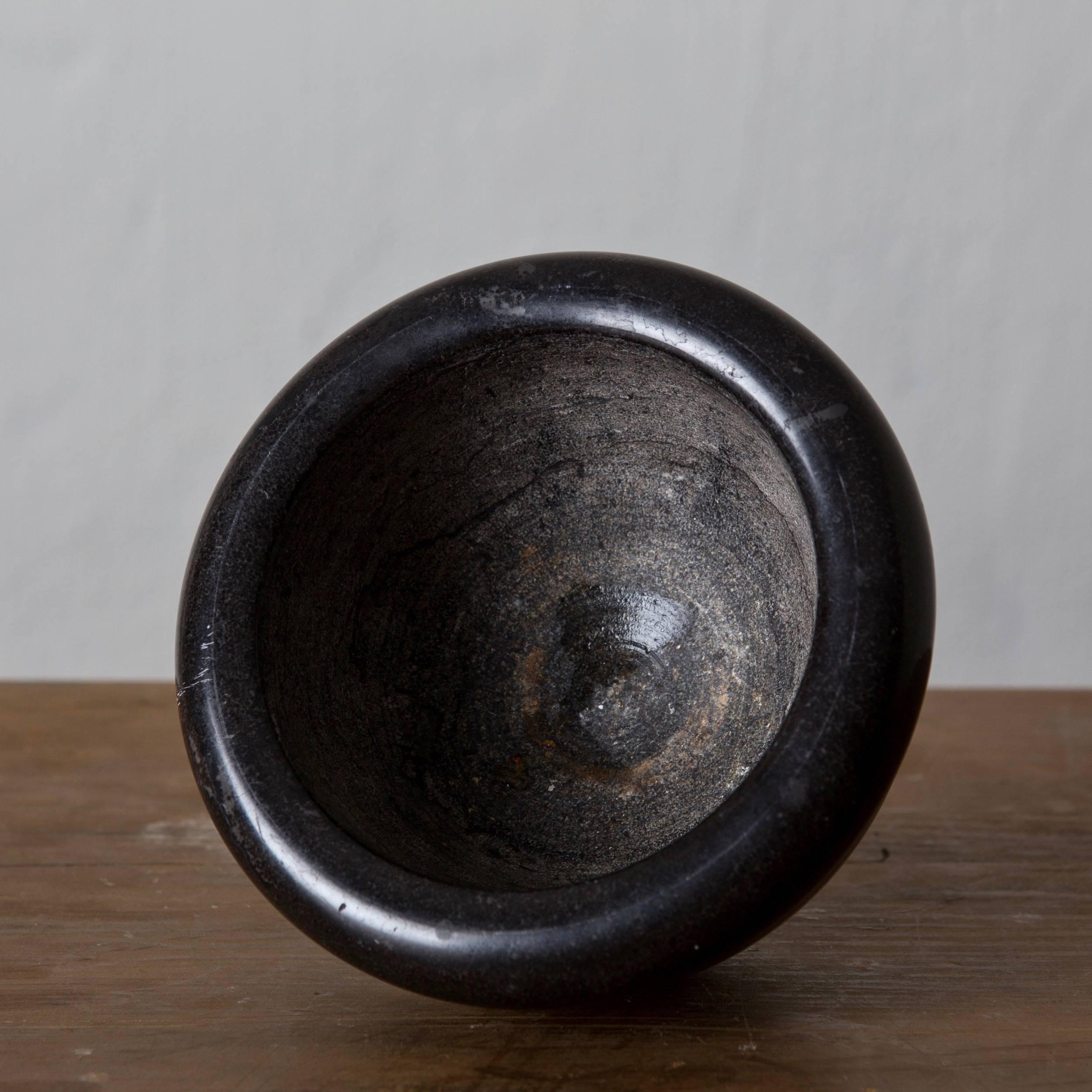 French Mortal Black Marble, 20th Century, France For Sale