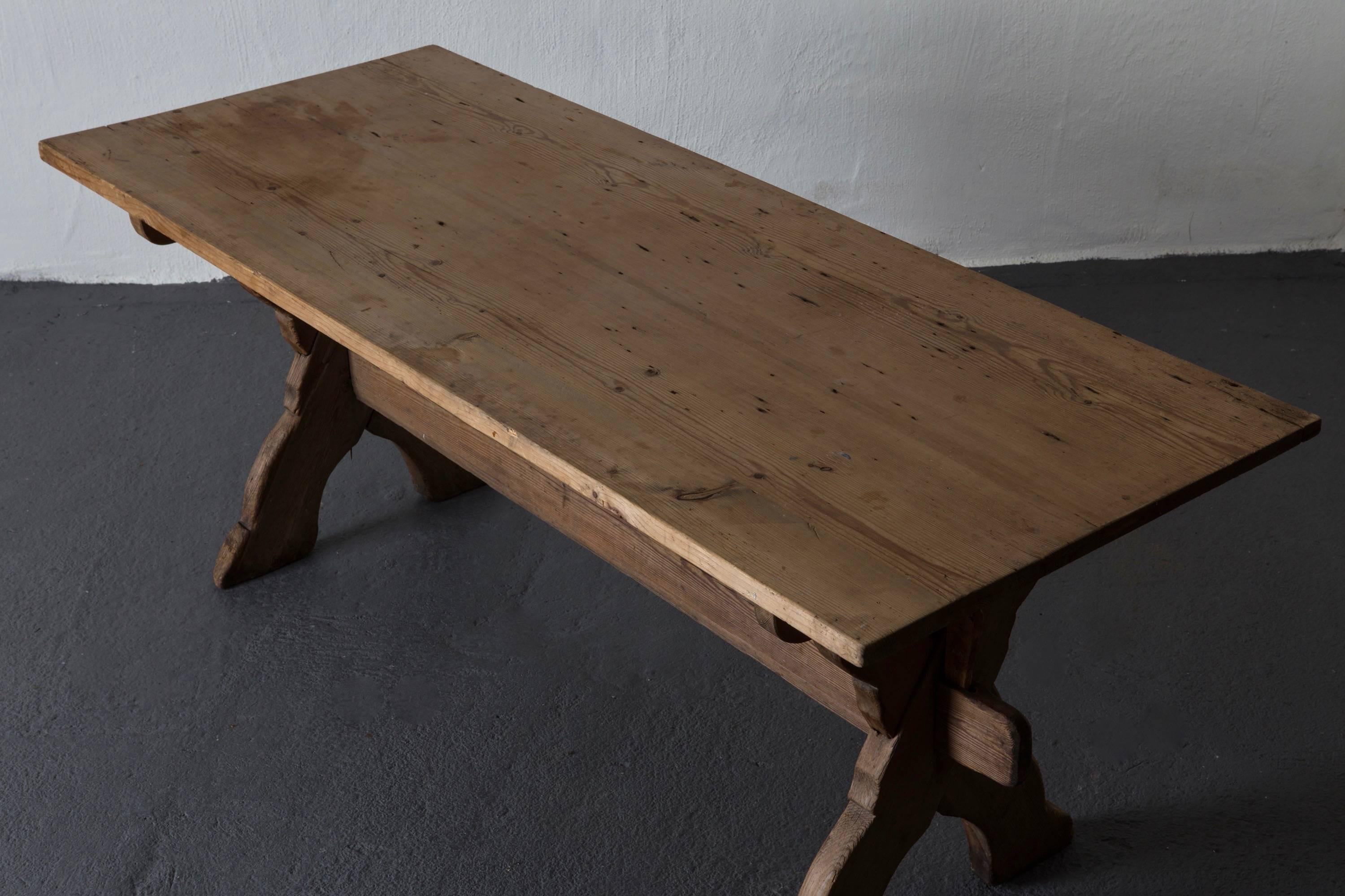 Table Trestle Swedish, 19th Century, Sweden 1