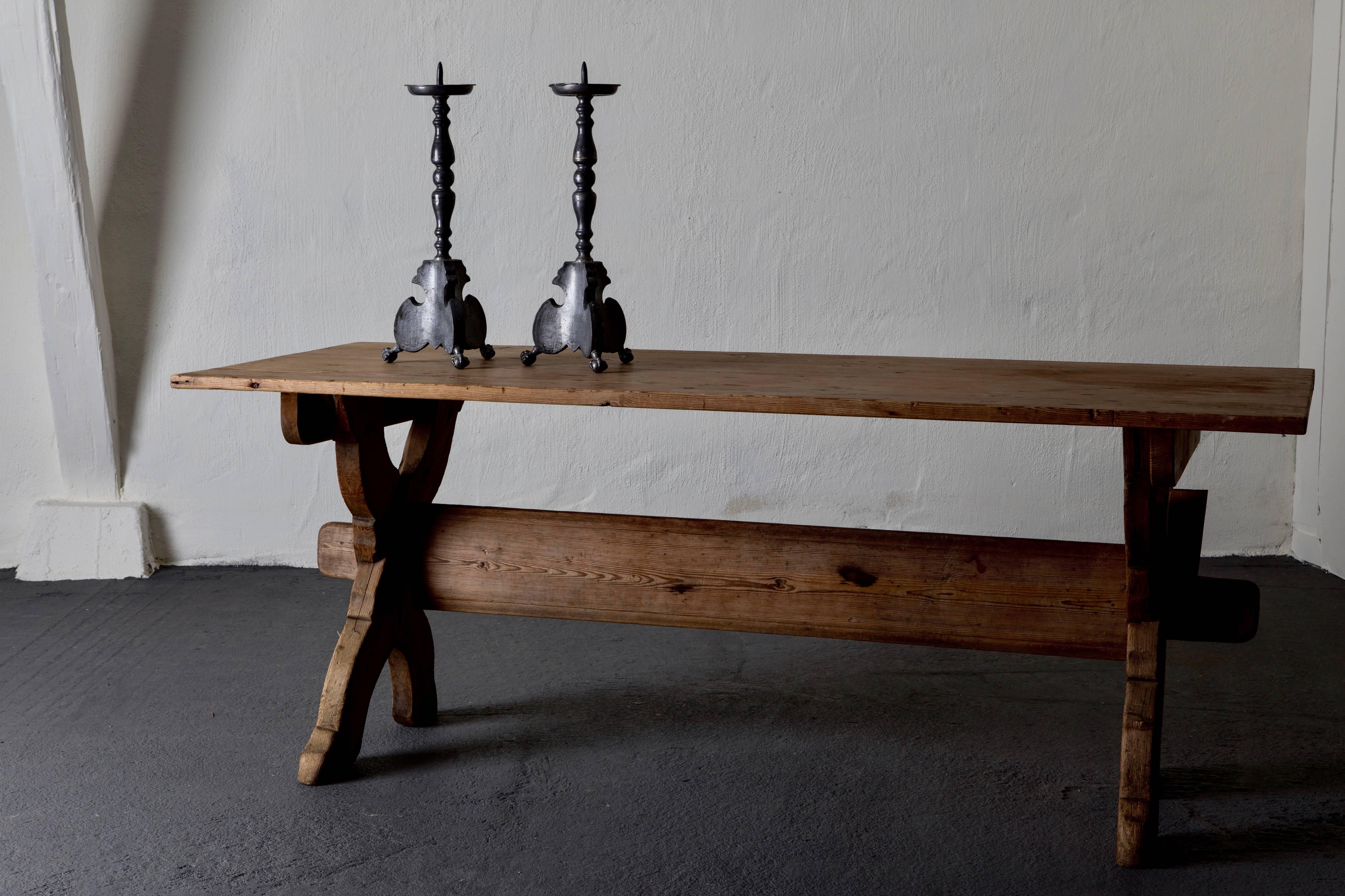 Table Trestle Swedish, 19th Century, Sweden 4
