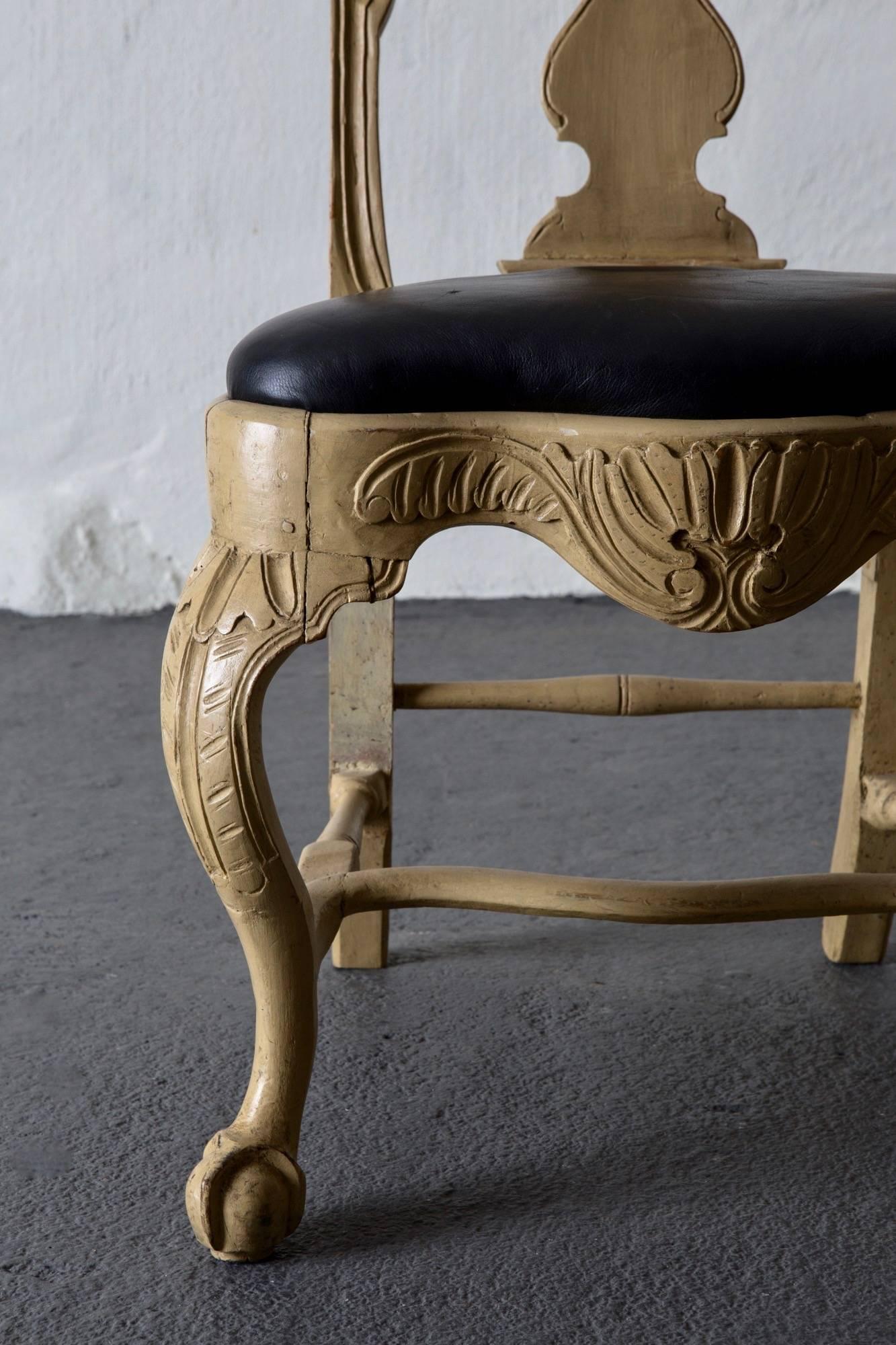 Rococo Chair, 18th Century, Sweden In Good Condition In New York, NY