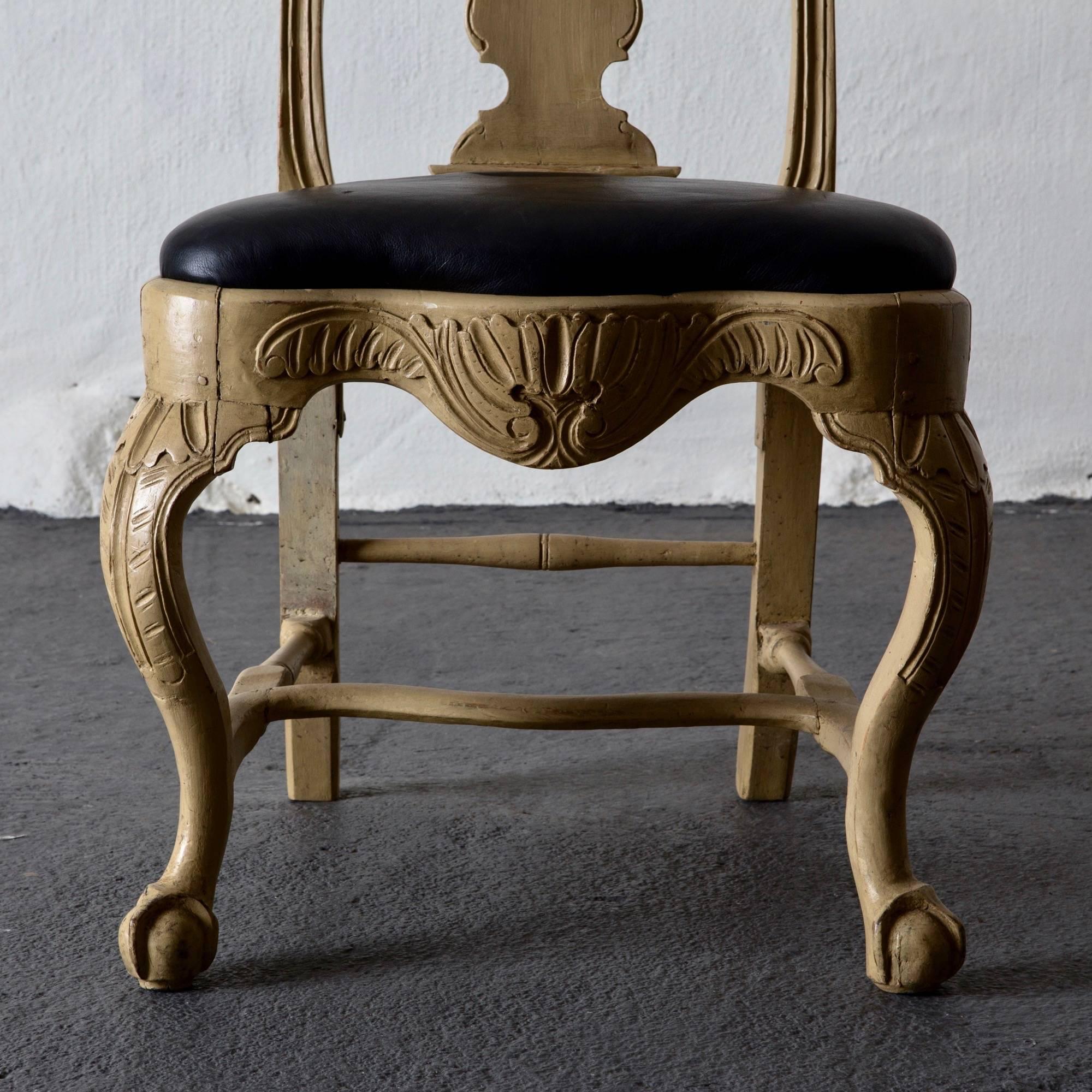 Swedish Rococo Chair, 18th Century, Sweden