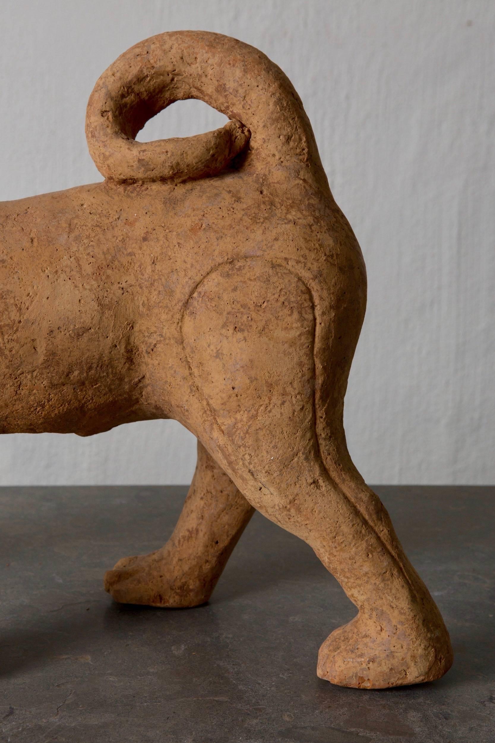 Sculpture Dog Sichuan Pottery Han Dynasty Period China In Good Condition For Sale In New York, NY