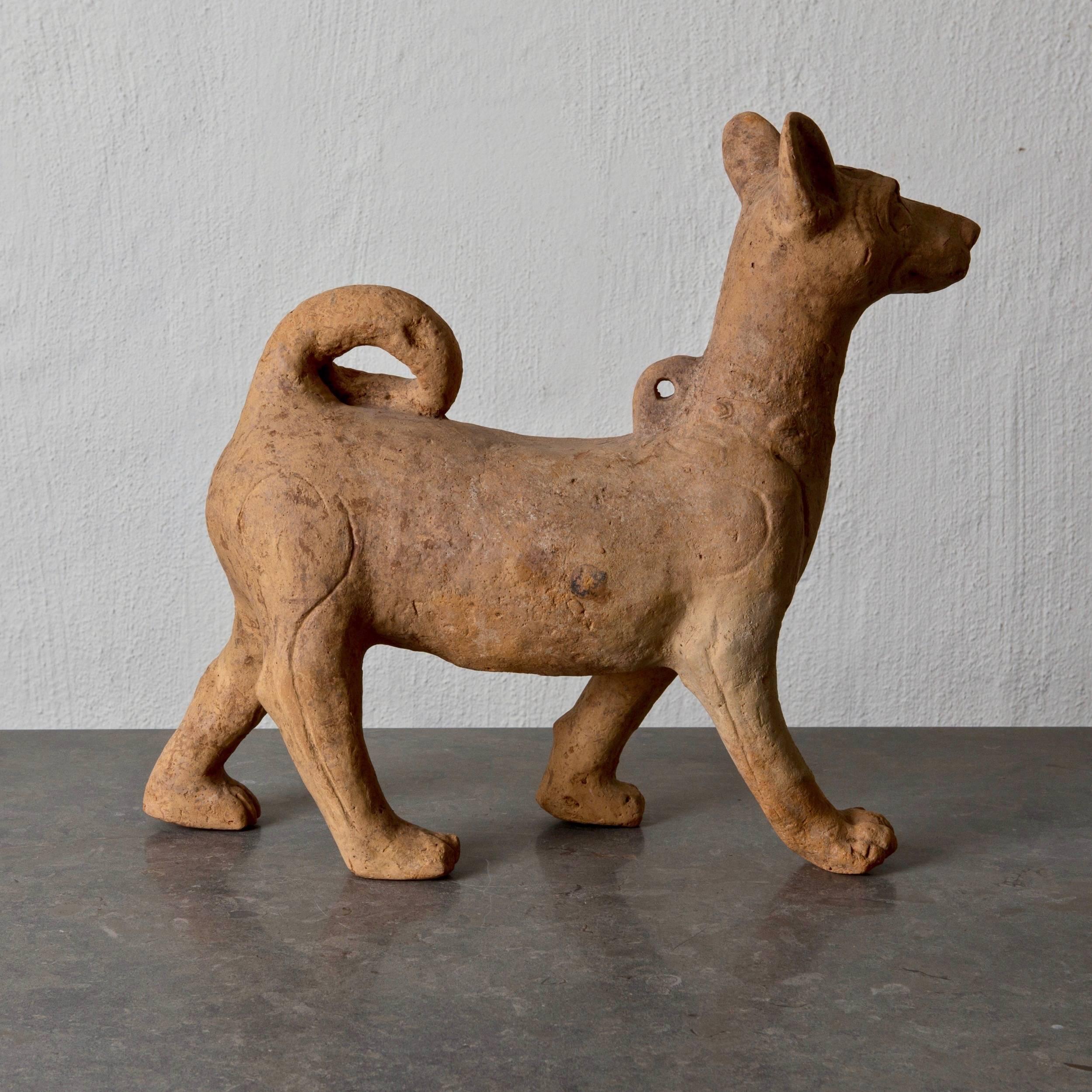 Escultura Perro Cerámica de Sichuan Período de la dinastía Han China Chino en venta