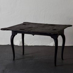 Table Game Swedish Black Rococo 18th Century Sweden