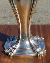 Silvered Bronze Lamp Attributed to E.F. Caldwell