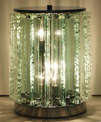 Italian Chiseled Glass Table Lamp