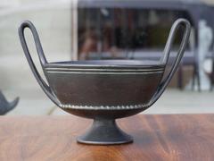 Etruscan Style Bucchero Kantharos by Ugo Zaccagnini
