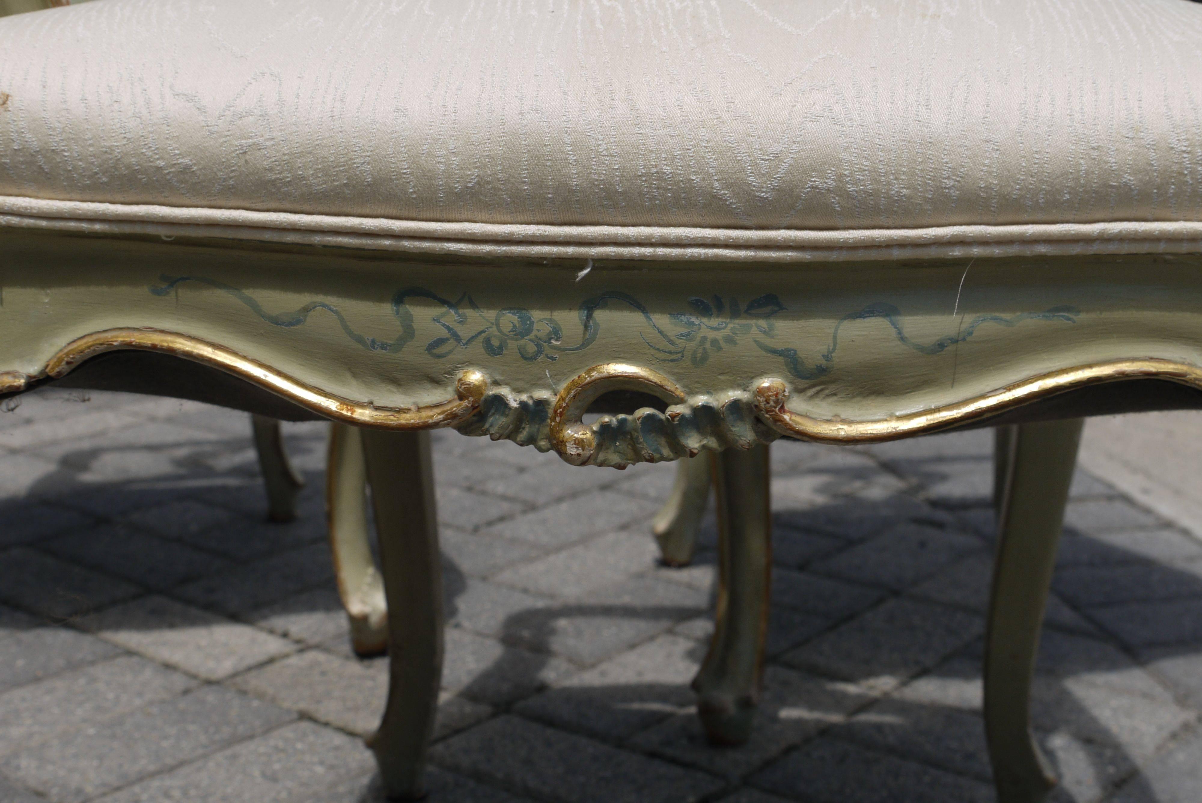 Set of Eight 19th Century Venetian Chairs In Excellent Condition For Sale In Kilmarnock, VA