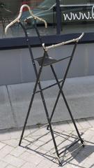 Jacques Adnet Style Faux Bamboo Valet