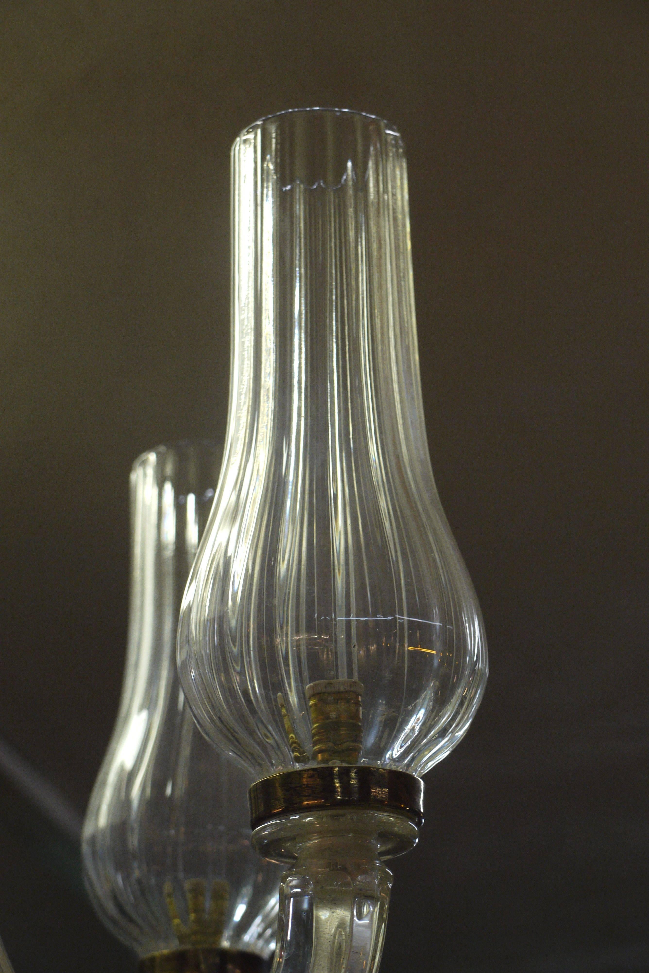 Italian Murano Chandelier by Seguso, circa 1940s