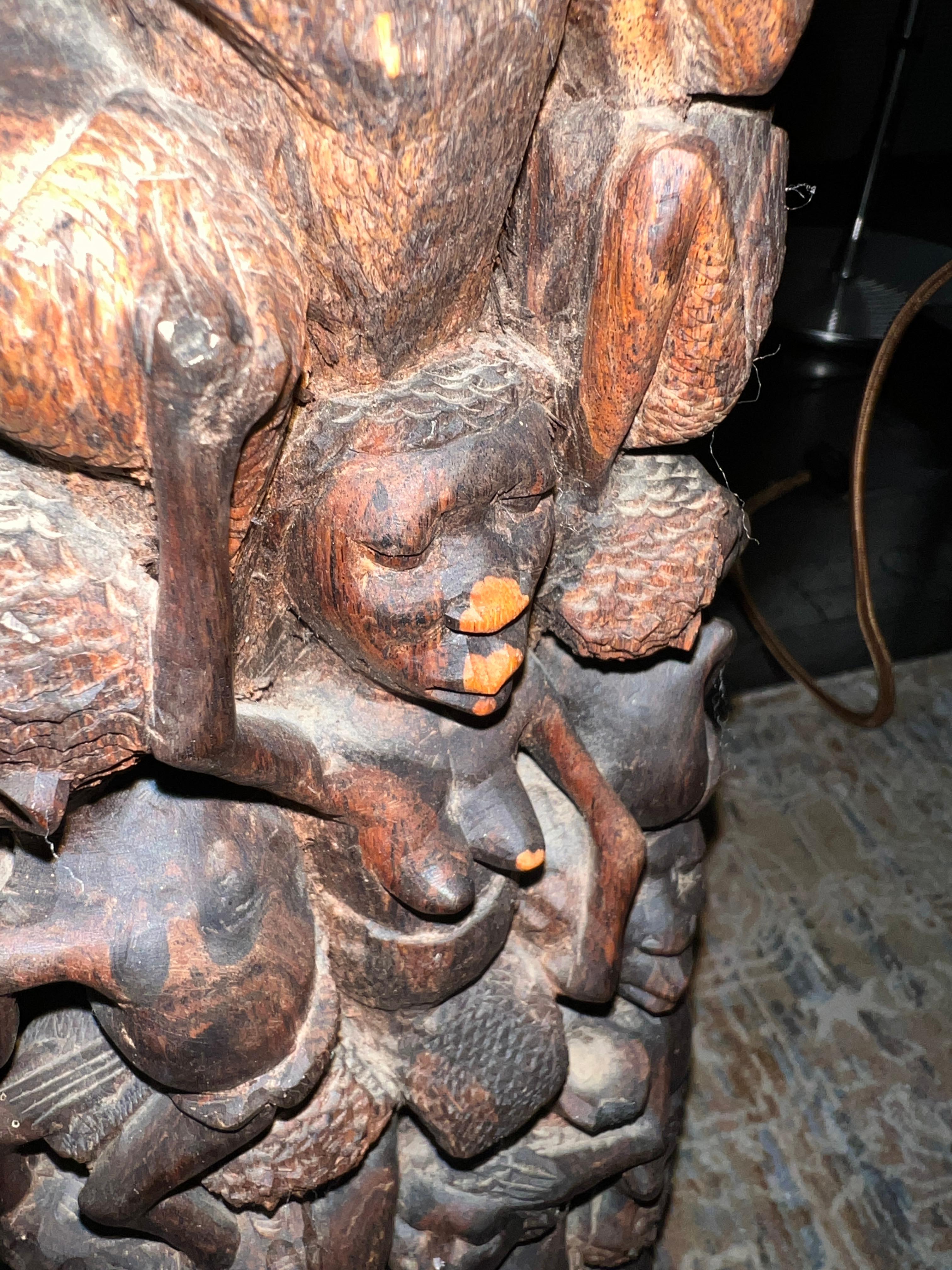 19th Century African Carved Wood 