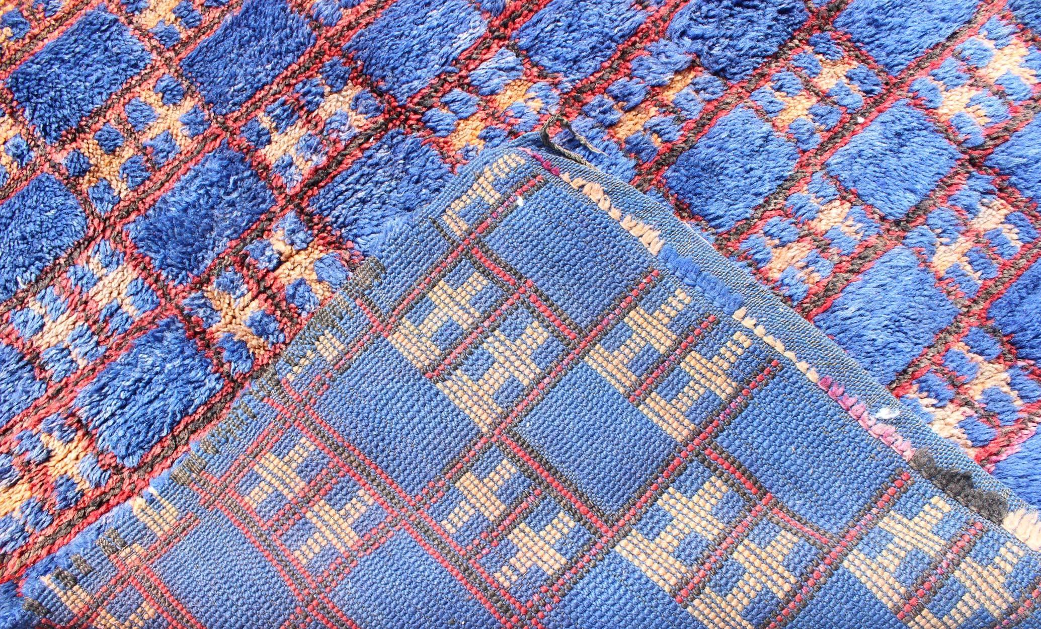 Marokkanischer Vintage-Teppich (Ende des 20. Jahrhunderts) im Angebot