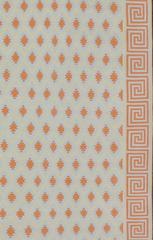 Vintage Indian Cotton Dhurrie Large Designer Rug  12'11 x 121'3