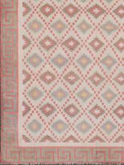 Large Vintage Indian Designer Cotton Dhurrie  10'6 x 19'4