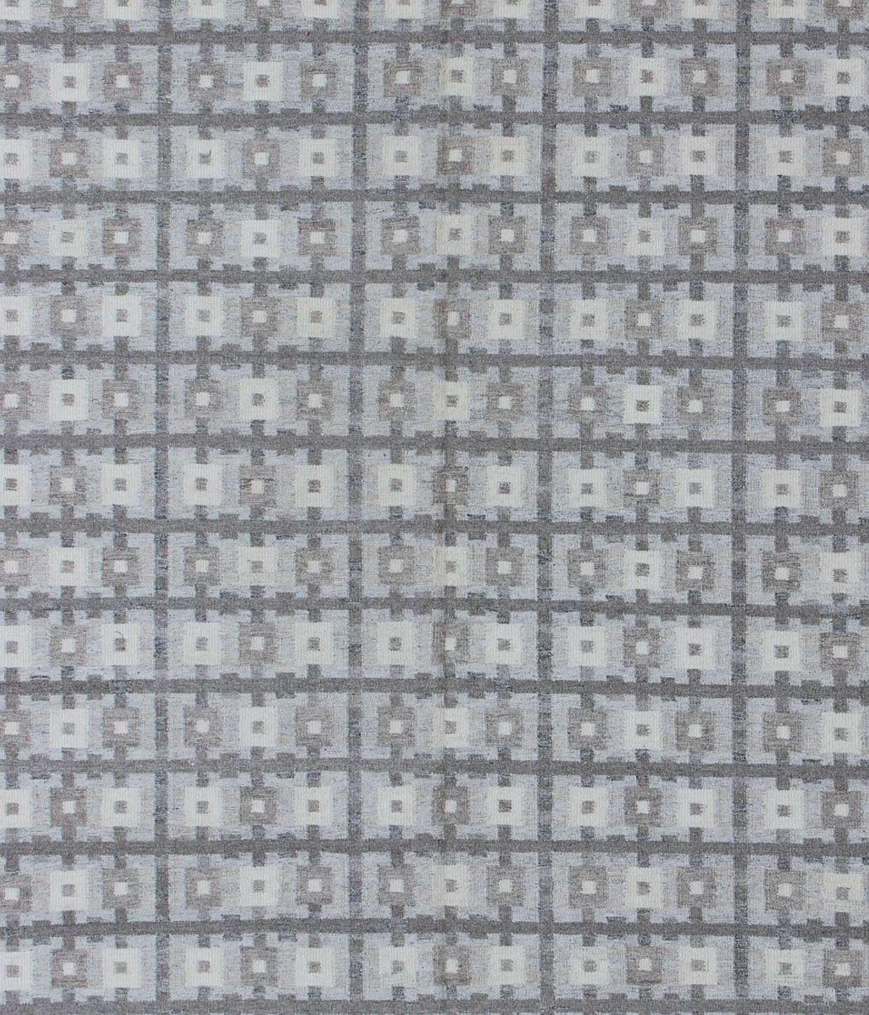 Großer moderner Teppich im skandinavischen/schweizerischen Design von Keivan Woven Arts (Skandinavische Moderne) im Angebot