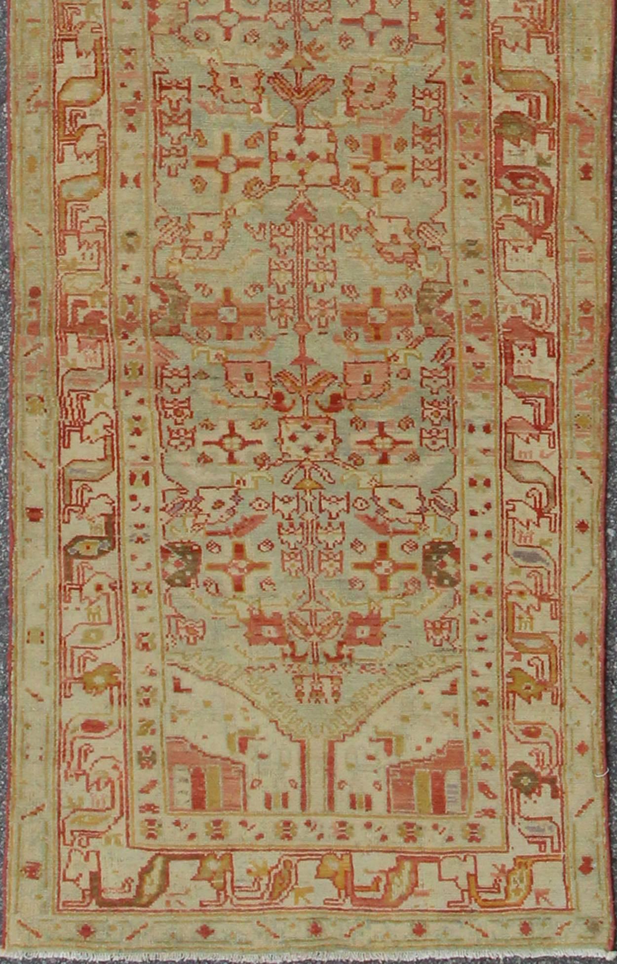 Hand-Knotted Antique Persian Malayer Runner