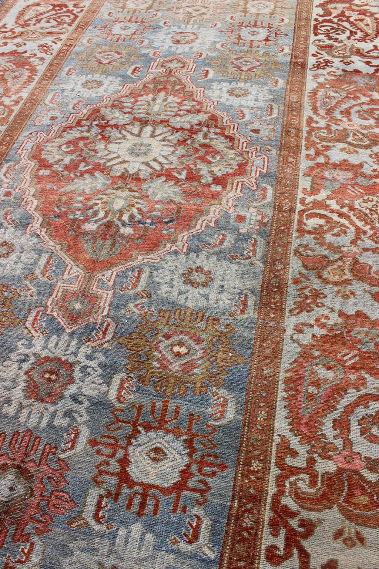 20th Century Grandoise Antique Gallery Malayer Persian Runner For Sale