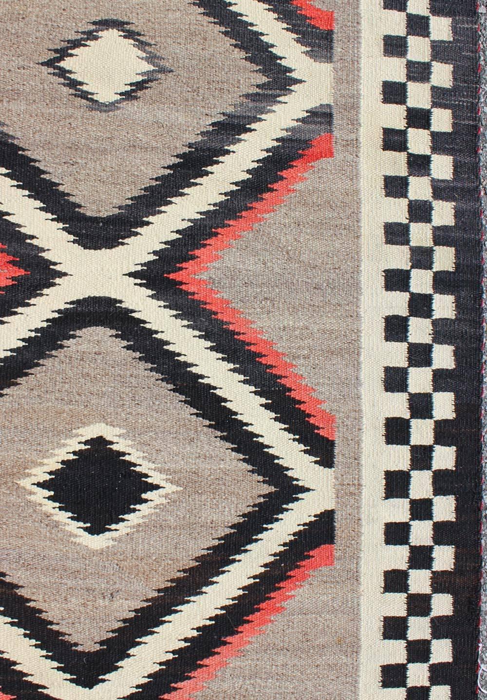 Hand-Woven Vintage Navajo Rug