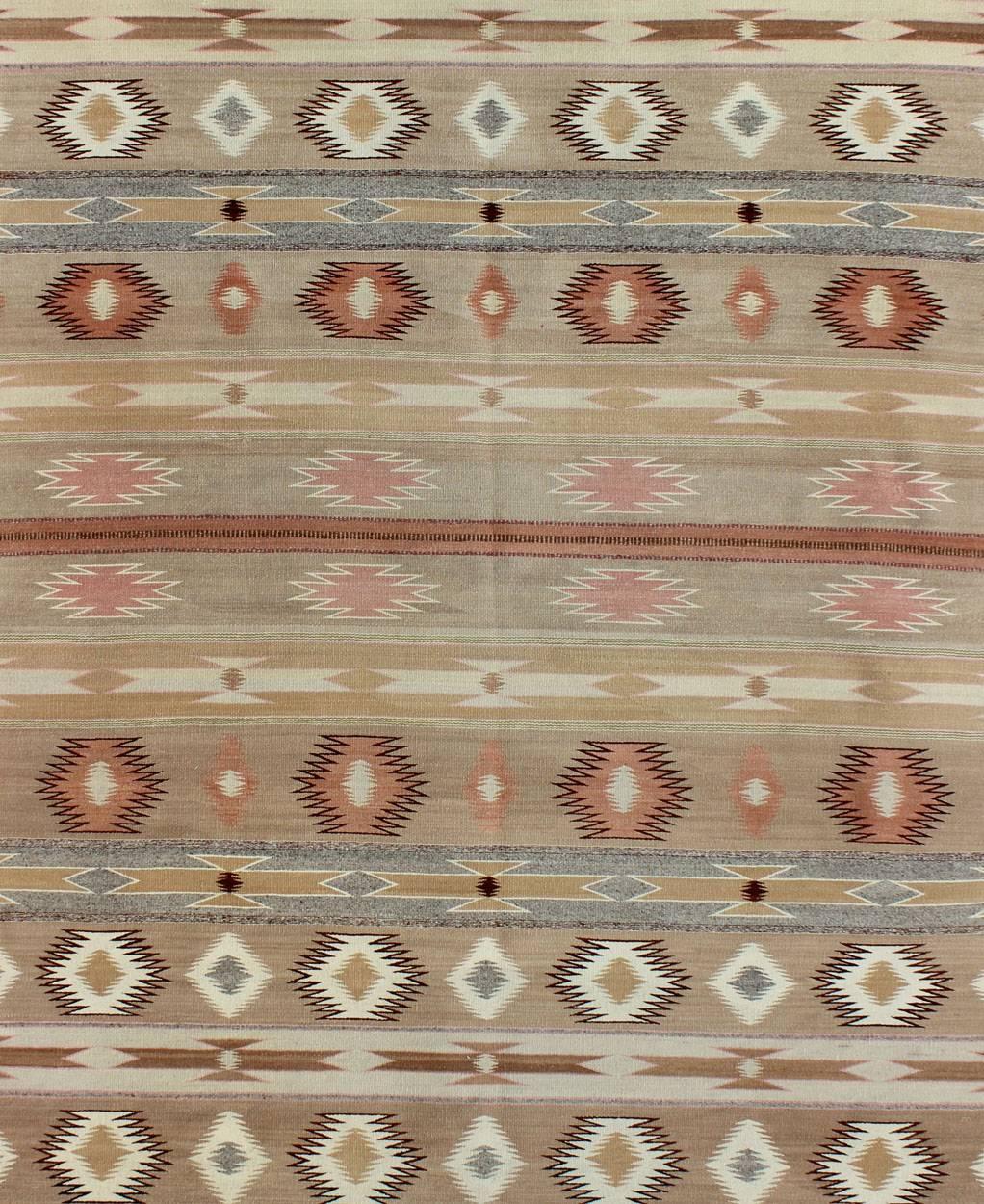 Hand-Knotted Large Navajo Rug
