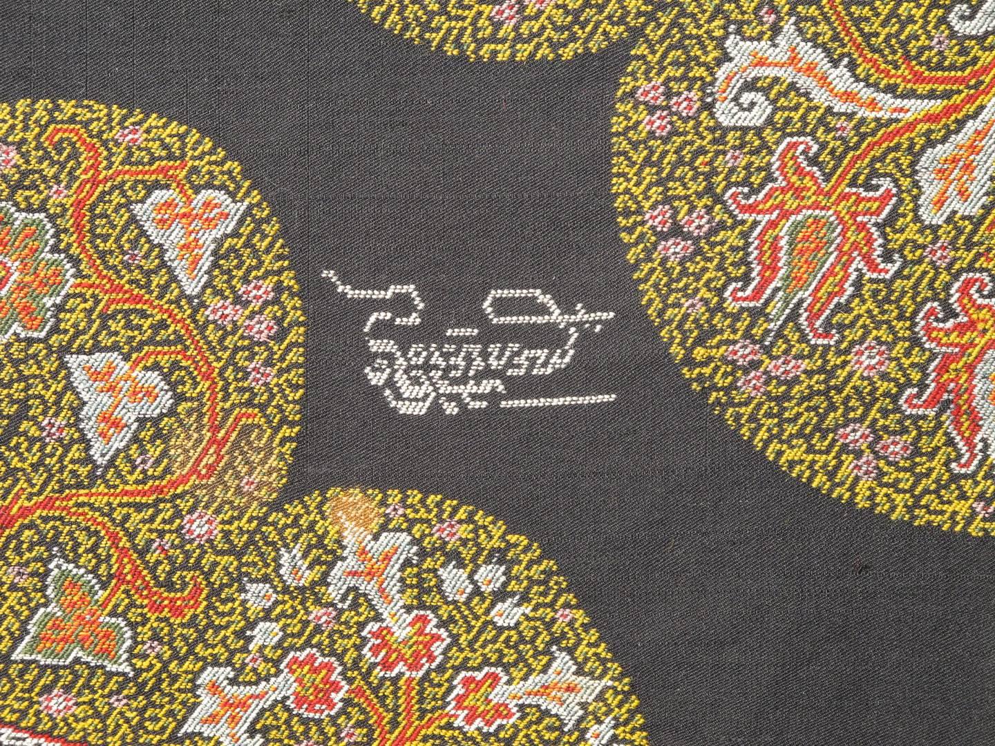 Tribal Large Paisley Shawl with Highly Decorative Flora and Paisley Motifs For Sale