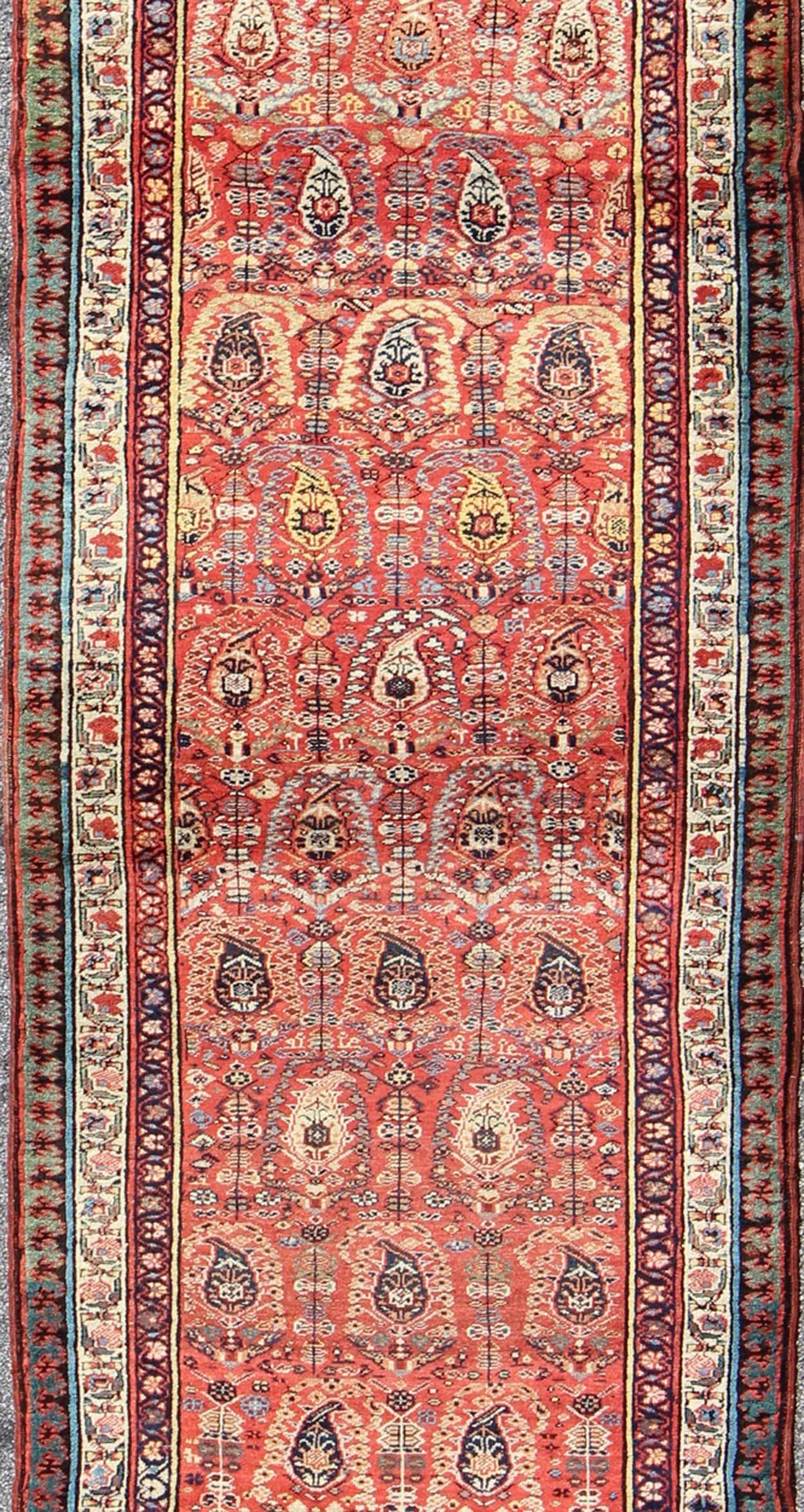Malayer Antique Persian Serab Runner For Sale