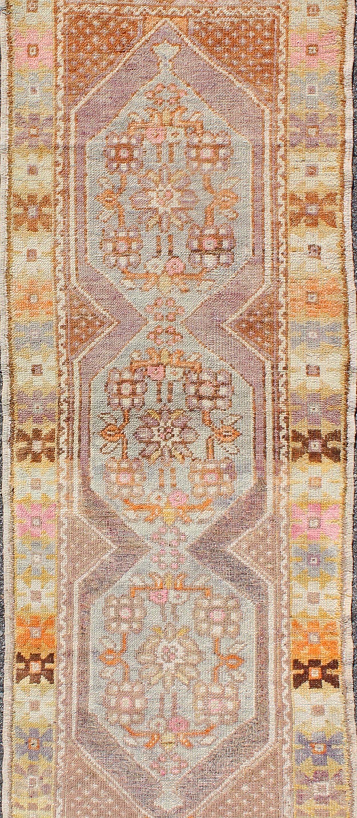 Turkish Geometric Oushak Runner