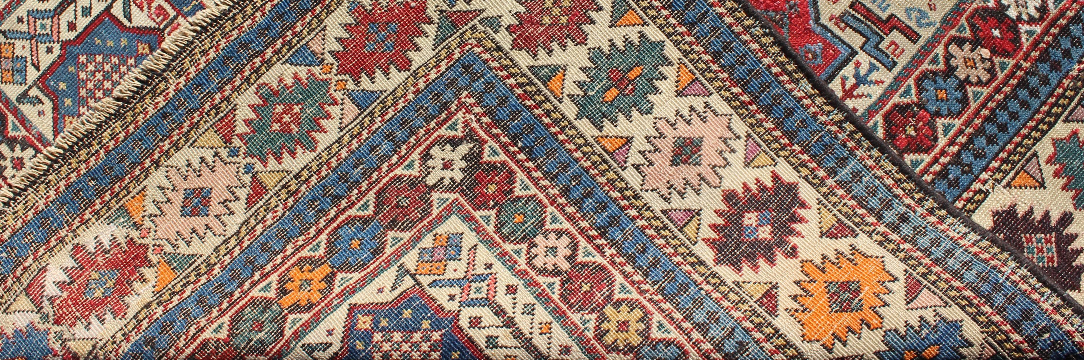 Late 19th Century Antique Shirvan Caucasian Rug