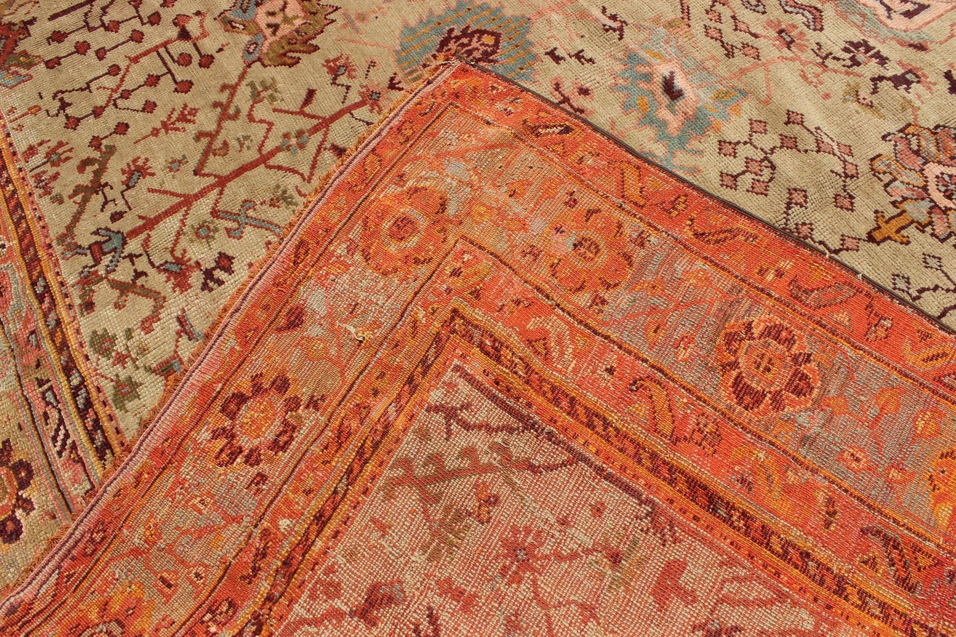 19th Century Outstanding Antique Ghoirdes Rug For Sale