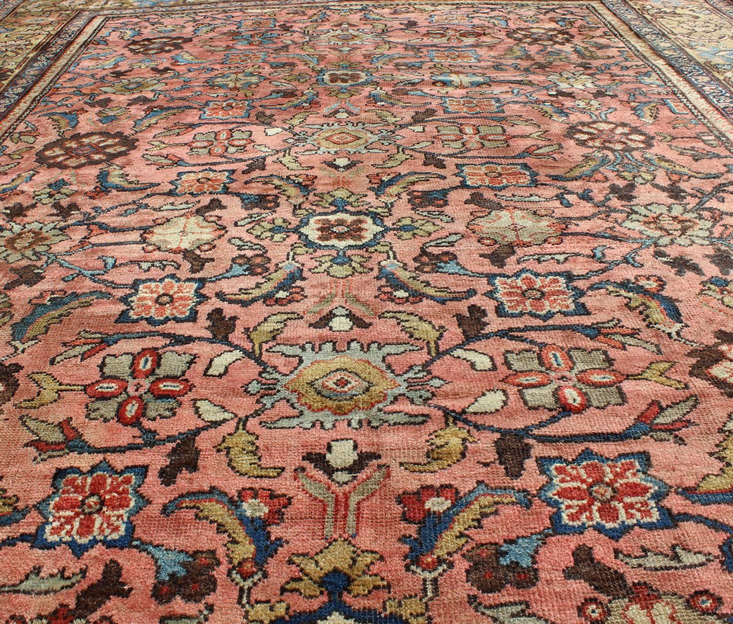 19th Century Antique Sultanabad Carpet