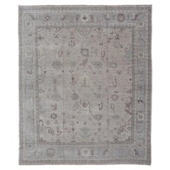 Large Angora Oushak Rug by Keivan Woven Arts 12'5 x 14'6