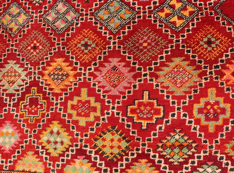 Colorful Moroccan Rug For Sale at 1stdibs