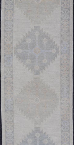 Oushak Runner by Keivan Woven Arts, Hand-Knotted Wool, 2'11" x 10'3"