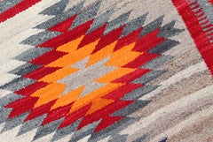 Hand-Woven Navajo Rug, Wool, Native American Style, USA, 1970s