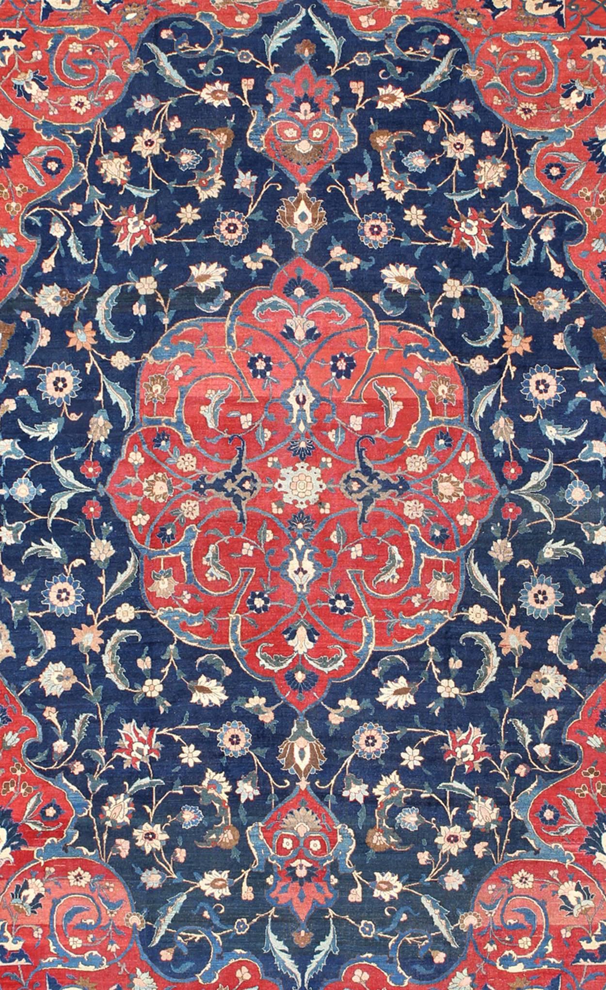 fleur tapis persan