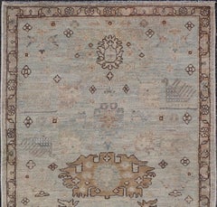 Alfombra «Elegance Modern» de estilo Tabriz, de Keivan Woven Arts, 3'2 x 4'11