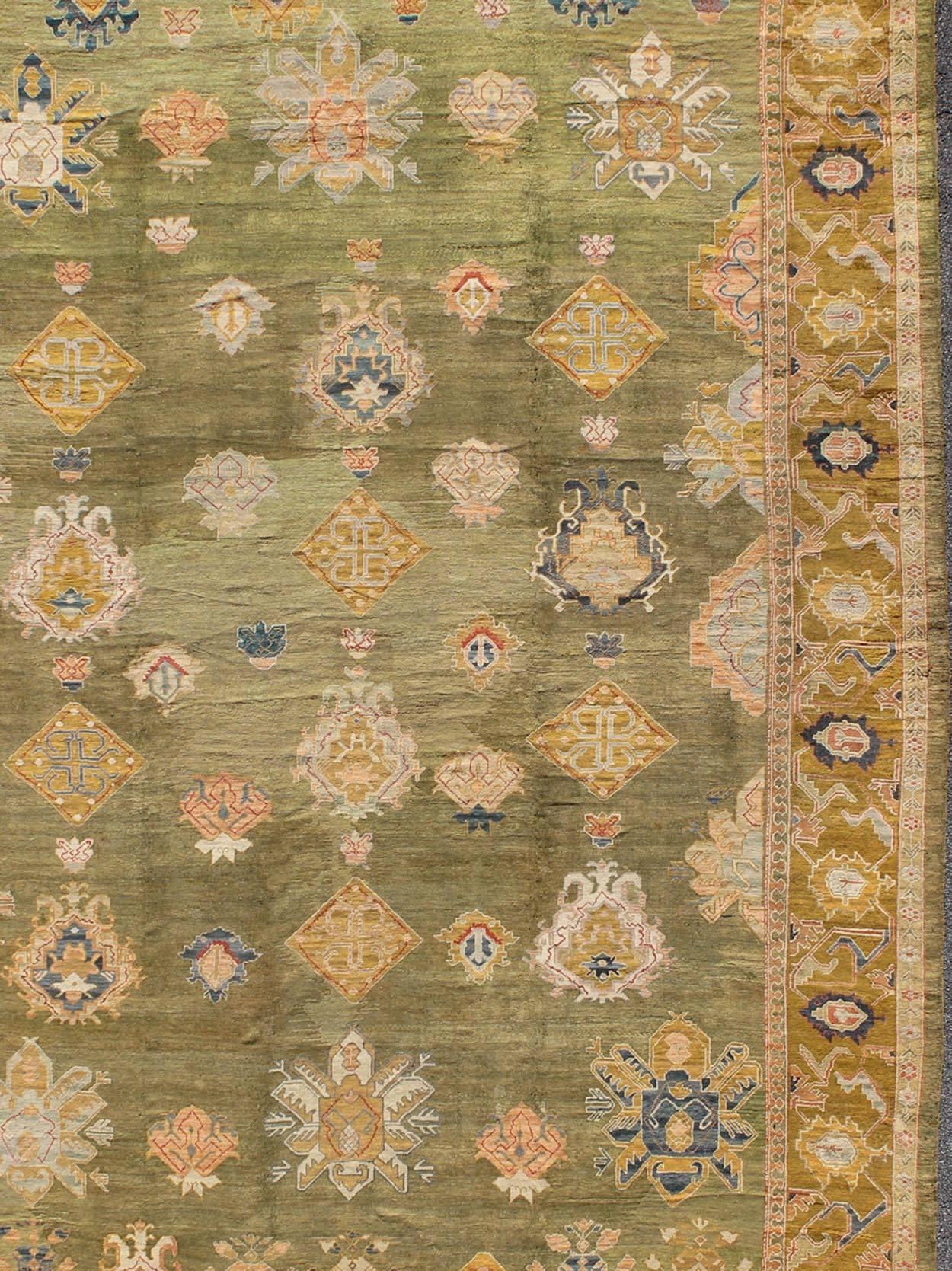 antique oushak rugs atlanta