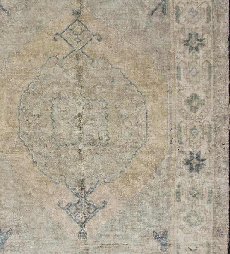 Vintage Turkish Oushak Rug For Sale at 1stdibs