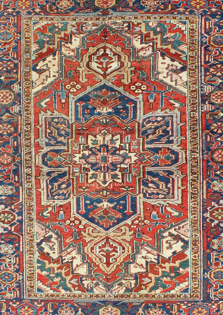 Antique Heriz-Serapi Rug For Sale at 1stDibs | antique heriz serapi rugs,  heriz serapi rugs for sale