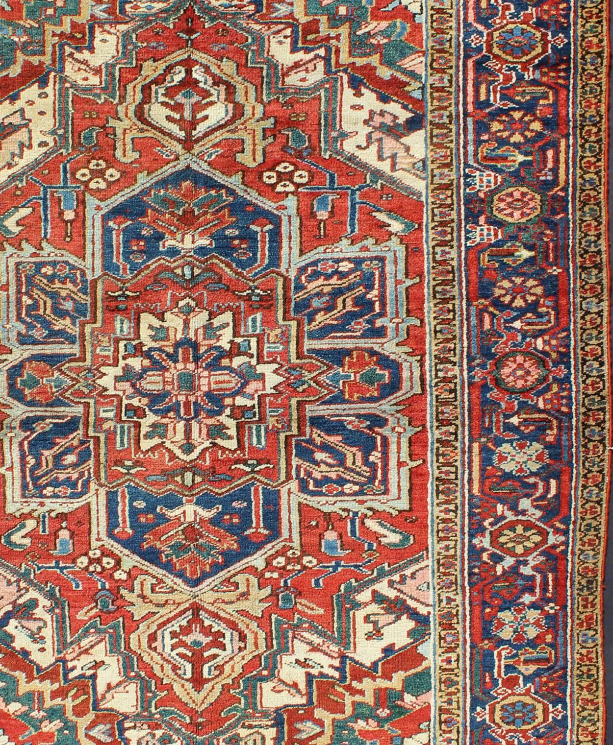 Antiker Heriz-Serapi-Teppich (Persisch) im Angebot