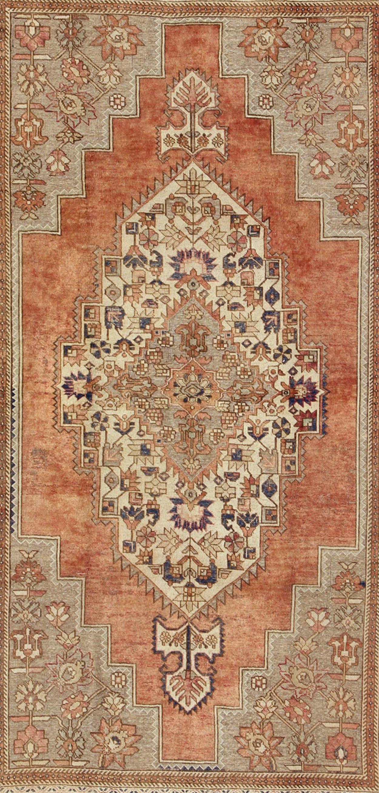 Alfombra turca Oushak vintage Turco en venta