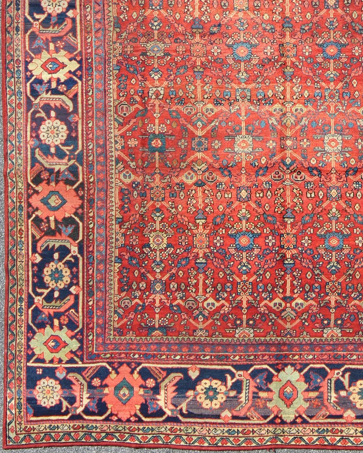 Antique Sultanabad rug with all over Sub Geometric design, Keivan Woven Arts/ rug /S12-0702, country of origin / type: Persian / Sultanabad, circa early-20th Century.  Antique Sultanabad

Measures: 8'5 x 10'10.

This inspiring Sultanabad from the
