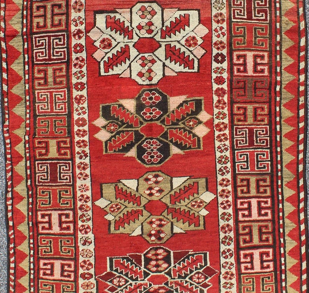 red tribal design