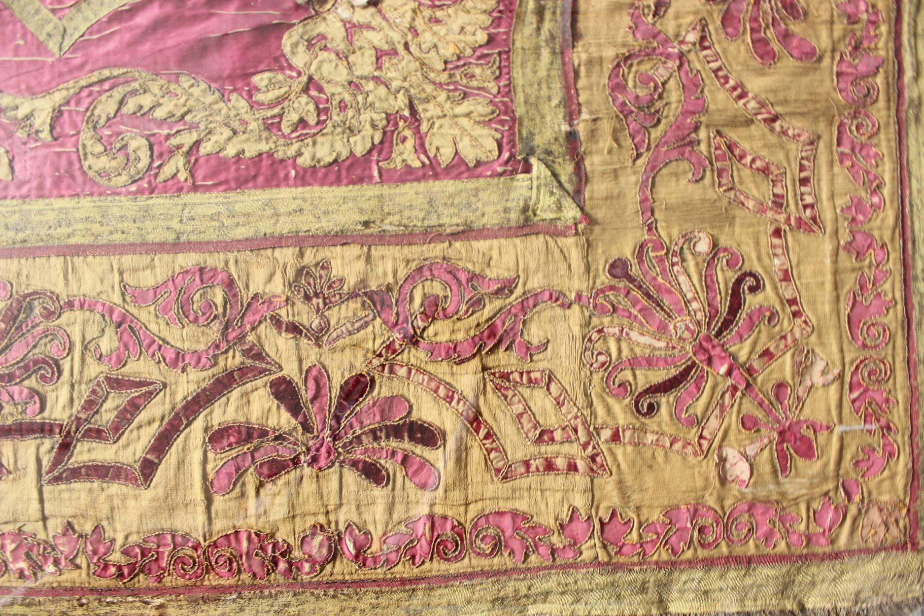 antique silk bedspread