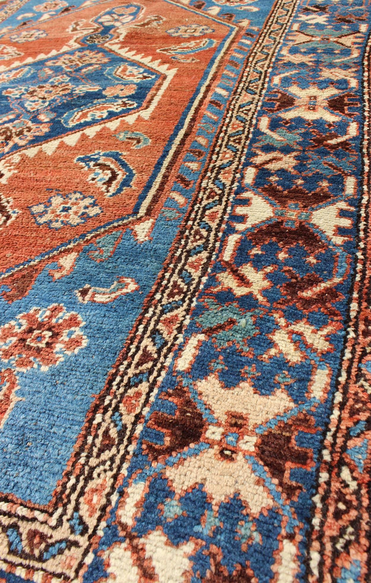 bright tribal rug
