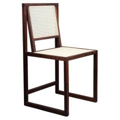 Square Chair. Produced with Solid Wood Using Mortise and Tenon Joinery. 