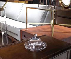 Nice Crystal Waterford Dome Shape Butter Dish