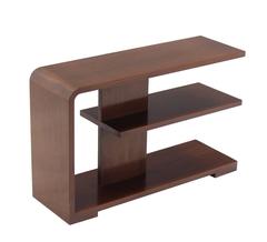 Mid-Century Walnut Table or Desk Top Shelf