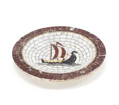 Handmade Denmark Tile Bowl Charger