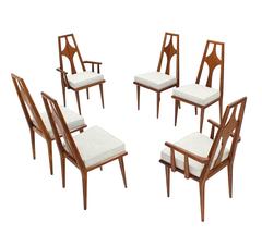 Set of Six Swedish Dining Chairs, New Upholstery 2